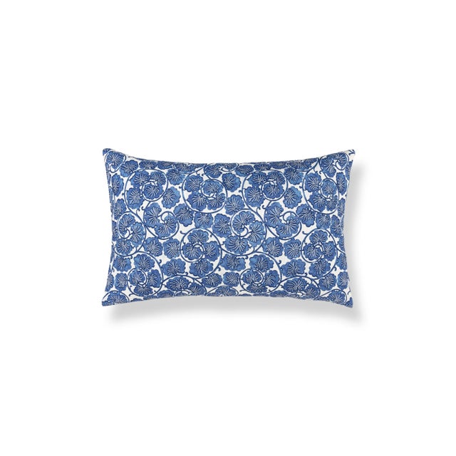 Contemporary The House Of Scalamandré May Lumbar Pillow In Cobalt For Sale - Image 3 of 3