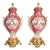 Painted Porcelain Vases with Gilded Bronze Mounts, 19th Century, Set of 2 For Sale