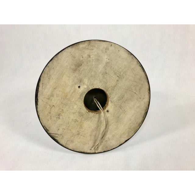 Wood Art Nouveau Brass & Crystal Glass Ceiling Lamp, 1910s For Sale - Image 7 of 15