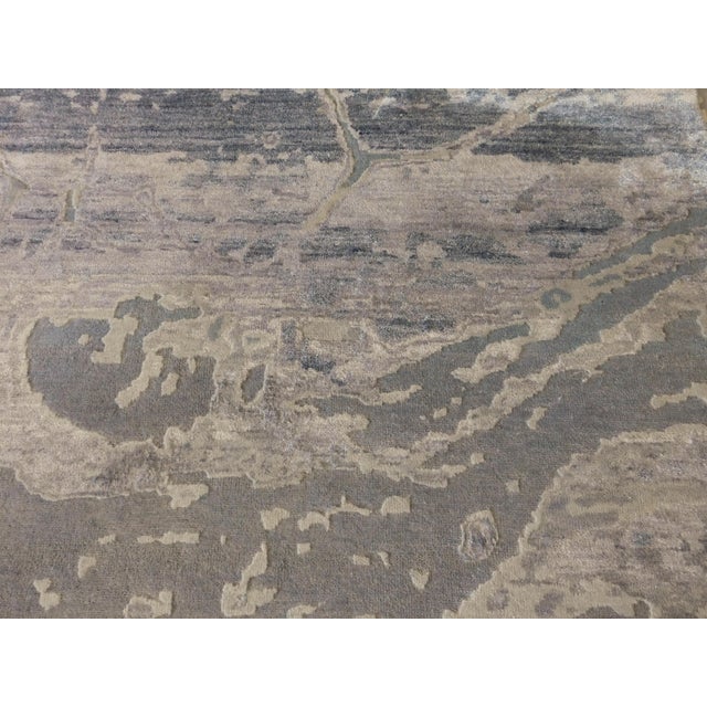 Modern Hand Knotted Abstract Rug- 8'x 10' For Sale - Image 16 of 18