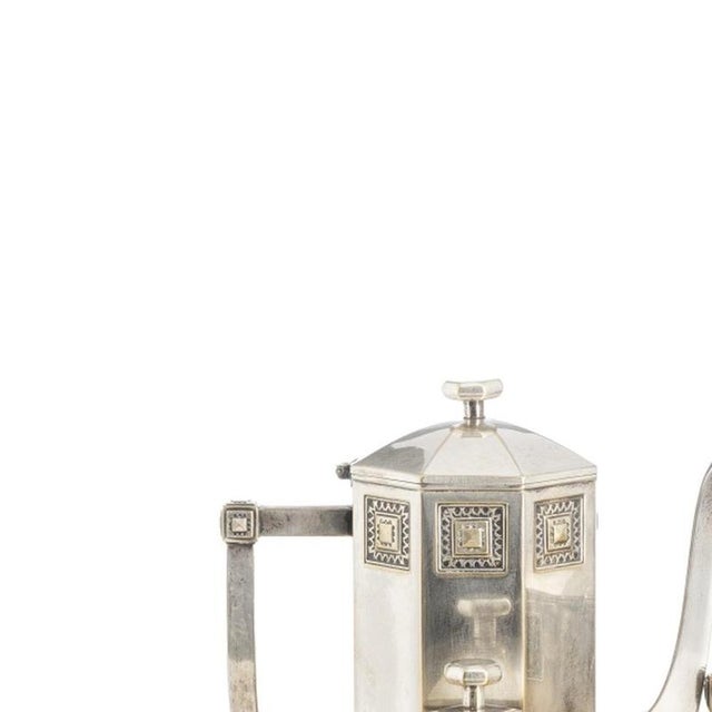 Silver Plated - Art Deco tea service. German, 20th century, in silver-plated material from the "Orivit" brand, comprising...