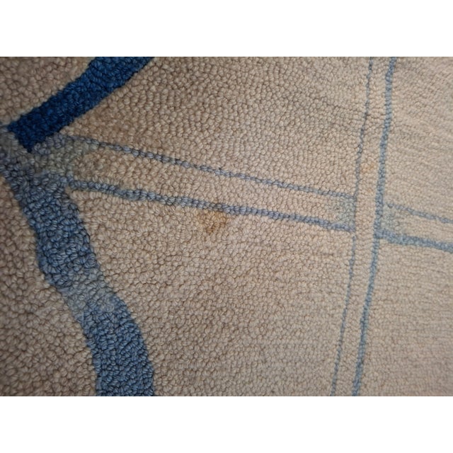 Massive George Wells Hooked Rug For Sale - Image 12 of 18