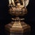 Late 20th Century Gilt Bronze Avalokiteshvara Statue Seated Guanyin Deity 12" For Sale In Los Angeles - Image 6 of 9