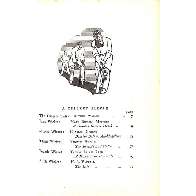 1920s "A Cricket Eleven an Anthology of Cricket Short Stories With Verses" 1927 For Sale - Image 5 of 7