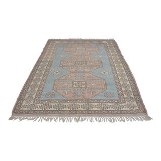 Light Turqouise Vintage Anatolian Carpet For Sale