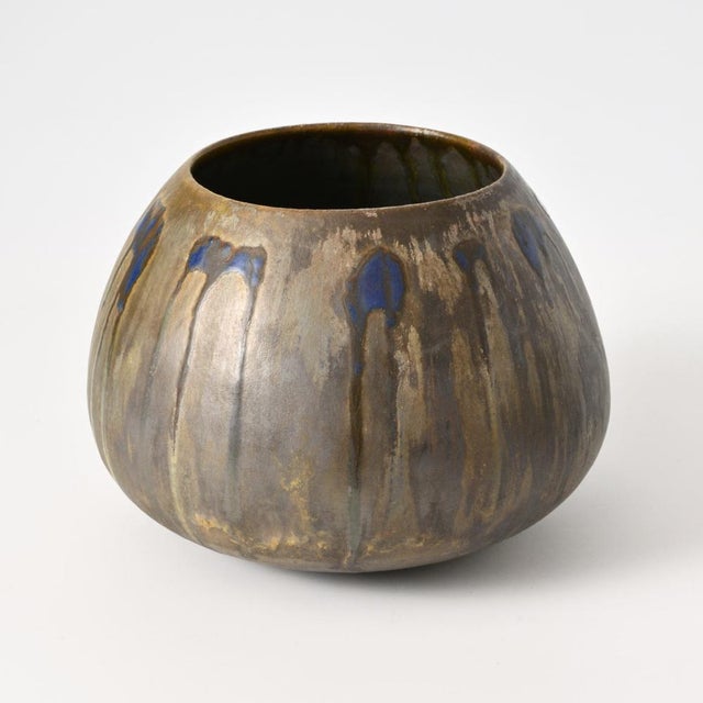 Danish Drip Glaze Studio Pottery Vase by Haakon Darger, 1960s, in Very Good conditions. Designed 1960 to 1969 This piece...