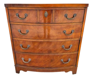 Vintage Century Furniture Georgian Bowfront Chest of Drawers