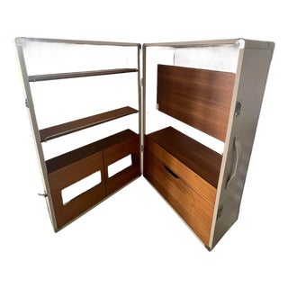 Poltrona Frau Isidoro Drinks Cabinet - Italian Saddle Leather & Walnut For Sale