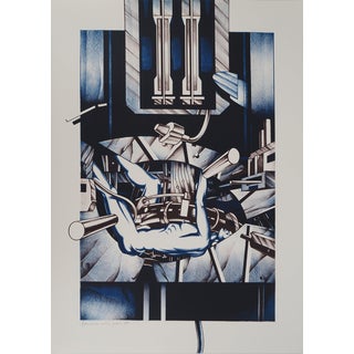 Francisco Melo, Composition mécanique (Nude), Lithograph For Sale
