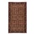 4 X 7 Vintage Agra Hand-Knotted Wool Rug in Brown With Allover Design For Sale