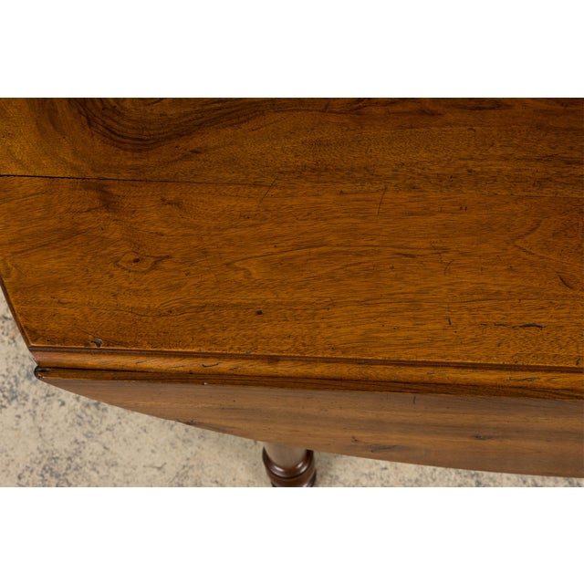 Late 19th Century 19th Century Country French Provincial Walnut Drop Leaf Table For Sale - Image 5 of 18