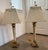 Absolutely Beautiful brass and ivory lamps. These will go great with any interior designers home decor and room. Excellent...