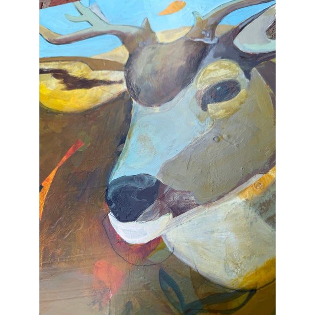 2020s “Buck Beauty” a Deer Painting by LWren Walraven For Sale - Image 5 of 12