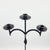 Hand Forged Iron Floor Candelabra 46.5″ (118cm) Antique Copper Patina 3-Arm Wide Base Stable Candle Holder Rustic Decor For Sale - Image 4 of 7