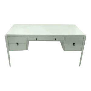 Mid 20th Century Lacquered Mint Green Writing Desk
