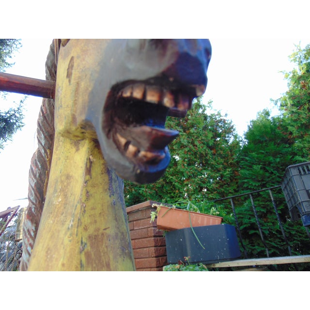 19th Century Wooden Rocking Horse For Sale - Image 6 of 16