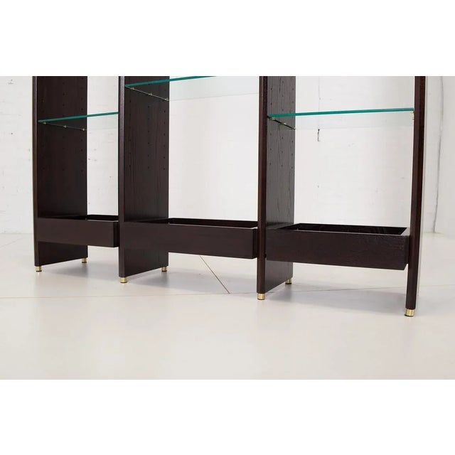 Brown 1960s Dunbar Bookcase Wall Units by Edward Wormley-a Pair For Sale - Image 8 of 10