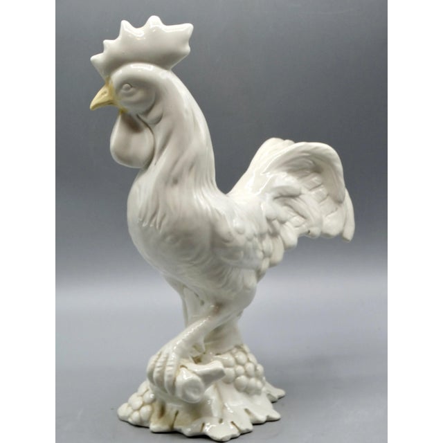 Mid 20th Century Italian Blanc De Chine Rooster Figurine For Sale - Image 5 of 12