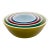 Vibrant 1940s Pyrex Primary Colors Mixing Bowl Complete Set For Sale