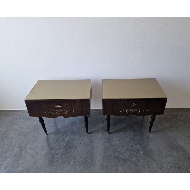 Mid-Century Modern Nightstands, 1960s, Set of 2, in Very Good conditions. Designed 1960 to 1969