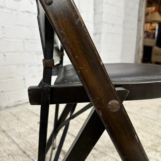 Louis Rastetter and Sons Wooden Folding Chair For Sale - Image 9 of 12