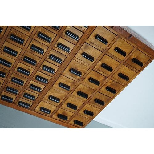 Industrial Dutch Beech & Pine Workshop Cabinet, 1950s For Sale - Image 17 of 18