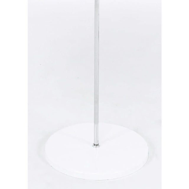 Metal Sonneman Chrome and White Enamel Floor Lamp For Sale - Image 7 of 9