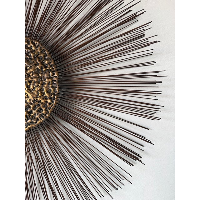 1970s Curtis Jere Style Brutalist Starburst Wall Sculpture For Sale - Image 4 of 12