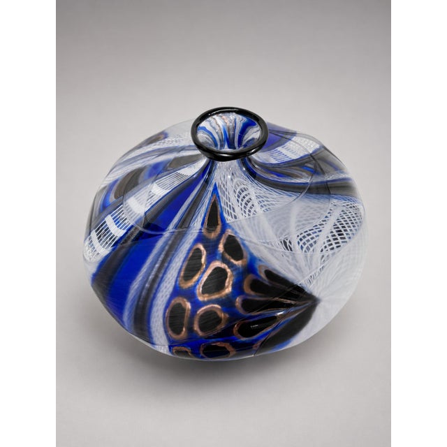 1 of 1, Massimiliano Schiavon Highly Sculpted & Layered Murano Art Glass C. 2008 For Sale - Image 11 of 13