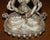Tibetan Silvered Metal Buddhist Deity Figure Statue on Lotus Base For Sale - Image 4 of 18