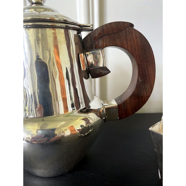 Mid-Century Modern Early Mexican Modern Sterling Silver Coffee Tea Set William Spratling - 3 pcs For Sale - Image 12 of 18
