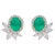 Diamonds : 2.19 carats Emerald : 3.53 carats Gold : 5.19 gm( 18k) This is a beautiful earrings with very high quality...