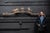 c. 1890s; Gus V. Brecht Butchers Supply Co. - St. Louis, MO Exceptional cast iron butcher shop rack crest featuring a...