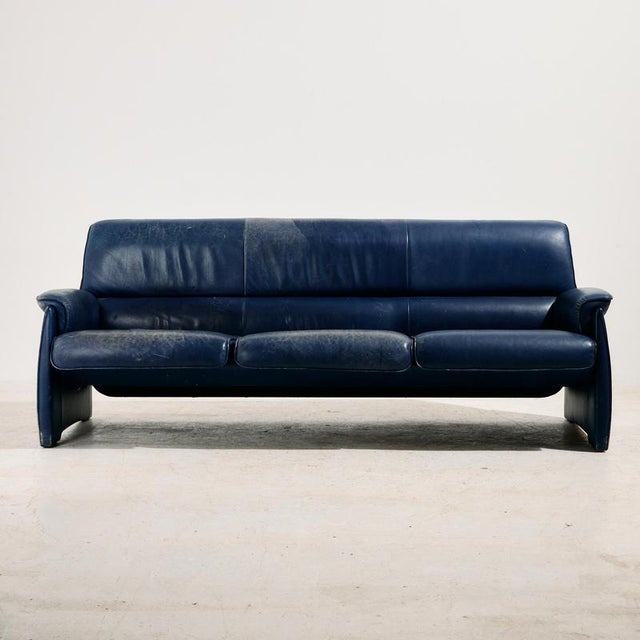 Three-Seater Leather Sofa from de Sede, 1980s For Sale - Image 13 of 13