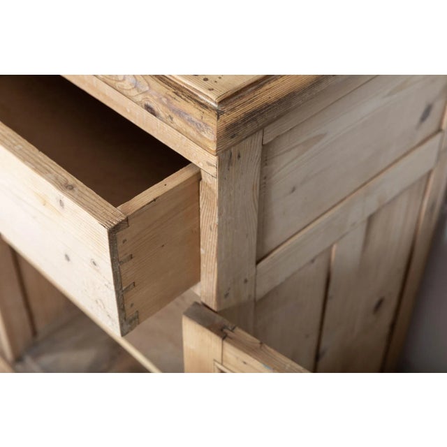 Large English Pine Glazed Panelled Dresser, 1860s For Sale - Image 13 of 15