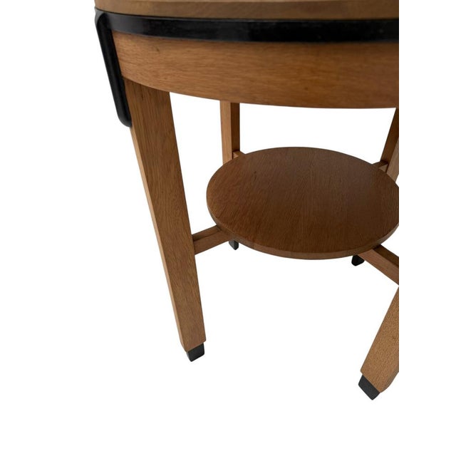 Art Deco Amsterdamse School Round Side Table, 1920s For Sale - Image 6 of 10