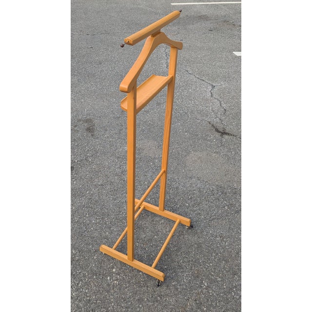 Art Deco Vintage Sartorial Sophistication Italian Art Deco Style Gentleman’s Standing Valet, 1960 For Sale - Image 3 of 6