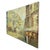 A fine impressionist cityscape oil painting on canvas signed by Lewiy. It depicts a romantic European city scene of...