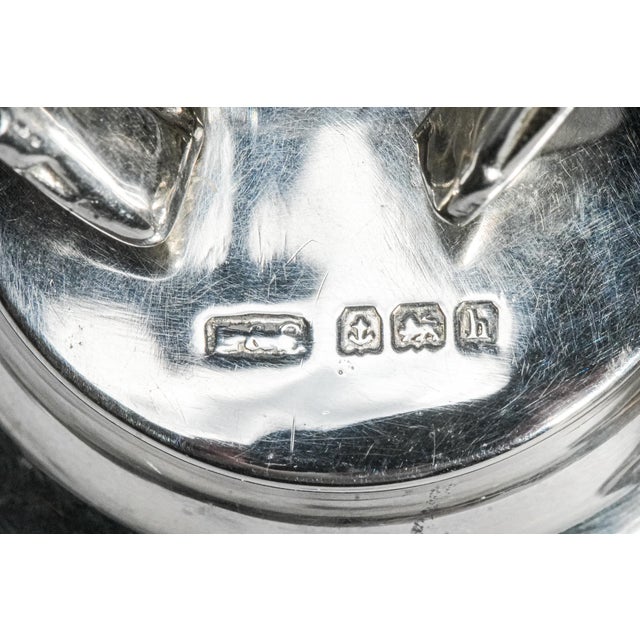 Horseshoe Equestrian Theme Antique English Sterling Silver Menu Place Card Holders Home Table Decor For Sale - Image 4 of 13