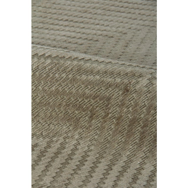 Not Yet Made - Made To Order Wyllis Hand loom Viscose Khaki Rug-6'x9" For Sale - Image 5 of 8