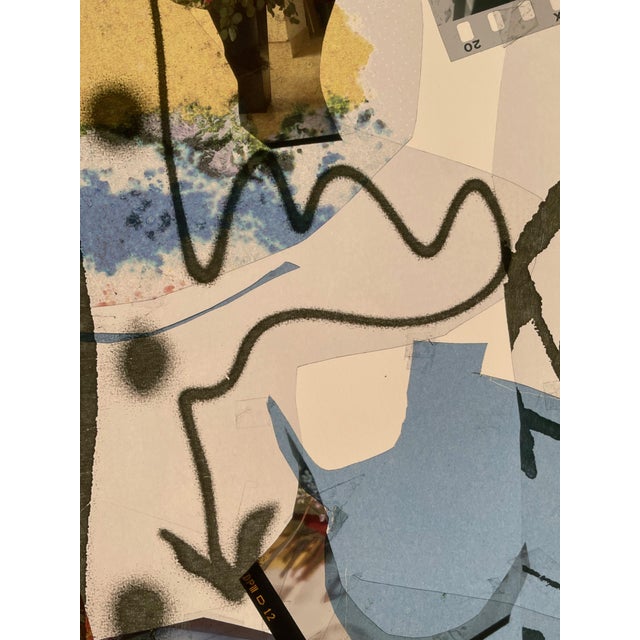 Mid-Century Modern Early 21st Century ”Summer Flowers” Abstract Expressionist Photo Collage Print by Peter Astrom For Sale - Image 3 of 13