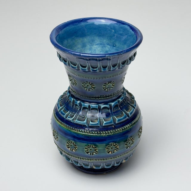 Mid-Century Modern Vintage Ceramic Vase by Aldo Londi for Bitossi, 1970s For Sale - Image 3 of 15