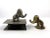 A pair of Hagenauer Elephants! The brass piece is a figurine, while the pewter is a matchbox cover/holder. Designed by...