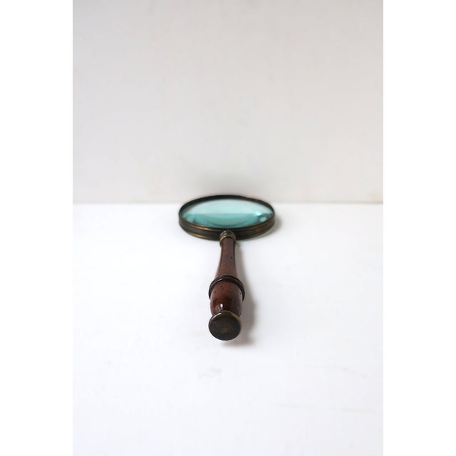 Brass Late 20th Century Magnifying Glass For Sale - Image 8 of 11