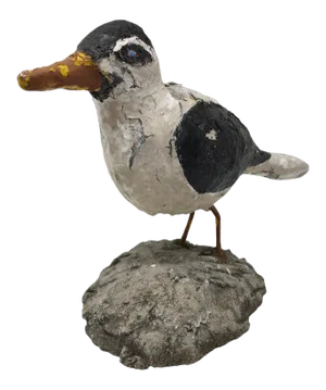 Vintage Handmade Concrete Bird