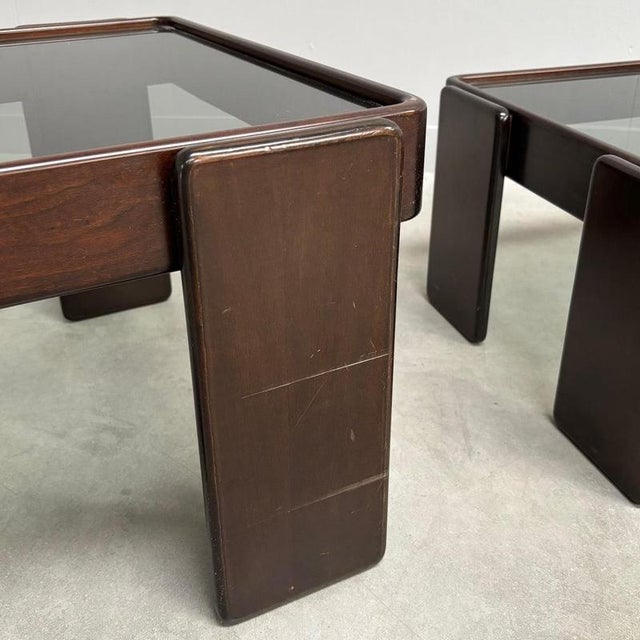 Vintage Cassina Nesting Tables by Gianfranco Frattini, Italy 1960s, Set of 3 For Sale - Image 11 of 13