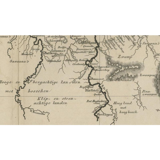 Paper Suriname, Curaçao and Dutch Guinea Jacob Kuyper Colonial Atlas Map, 1882 For Sale - Image 7 of 14