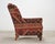 Brick Red King Ranch Kilim Rug Style Upholstered Lounge Chair + Ottoman For Sale - Image 8 of 18