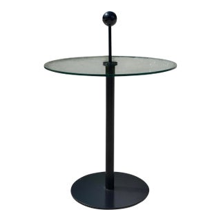 Vintage Flyline Italy Postmodern Glass Side Table For Sale