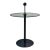 Vintage Flyline Italy Postmodern Glass Side Table For Sale